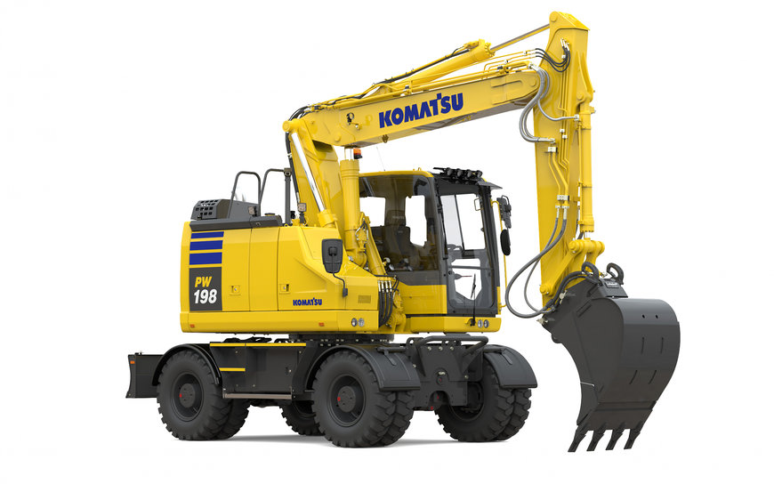 Komatsu Europe announces new PW168-11 and PW198-11 wheeled excavators